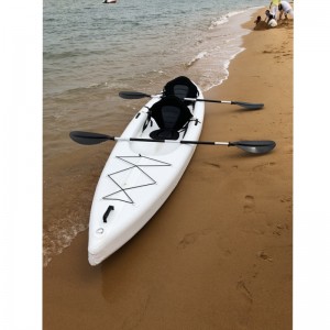 Dubbla säte uppblåsbara kajaker av droppstygmaterial