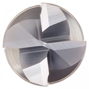 Halvkarbidändfräs, AlTiN-belagd, 4 flöjter, 3/8 \