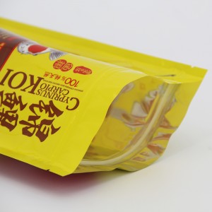 Skräddarsydd tryckning 100 g stående plastfiskpåse