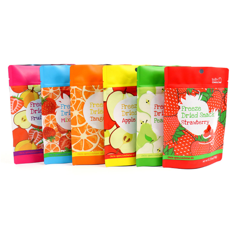 Nyförpackade torra fruktpåsar kan användas för att hålla torkad frukt eller mutter snacks