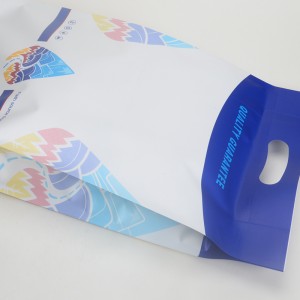 husdjursmatpåse aluminiumfolieplastpåsar med hängande hålskärhandtag