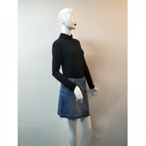 LADIES LIGHT WASH DENIM SKIRT RLWSK0001M