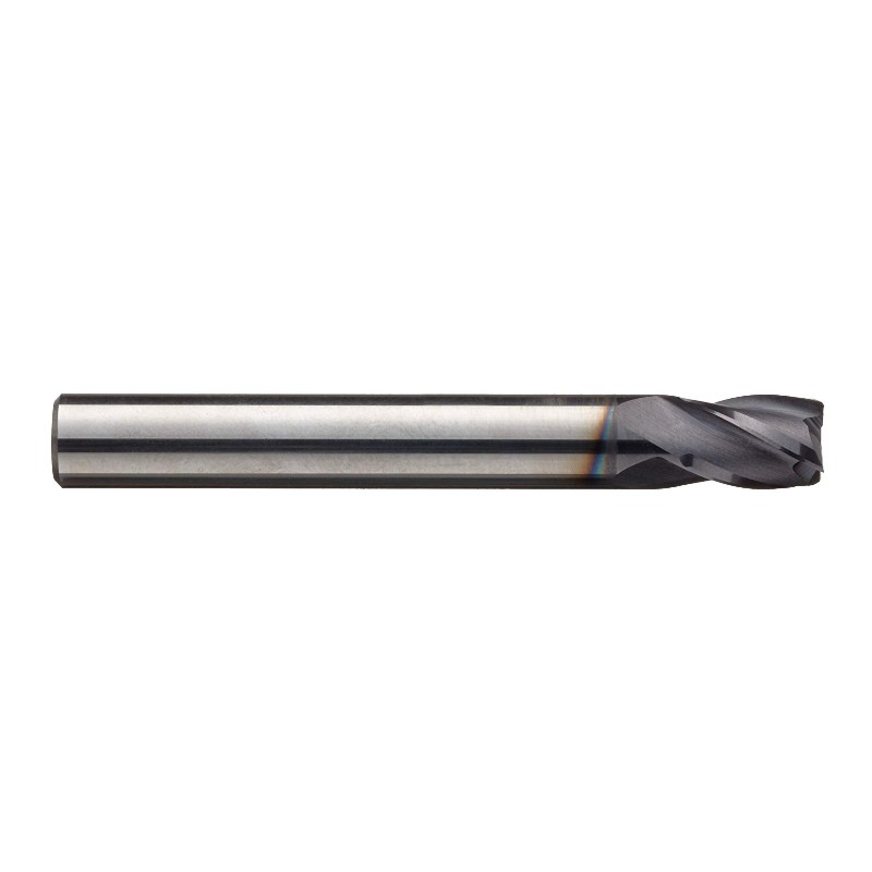 Carbide Square Nose End Mill, Metric, AlTiN Finish, Roughing and Finishing Cut, 30 grader spiral, 4 flöjter, 39mm Total längd, 3mm skärdiameter, 3.000mm skaftdiameter