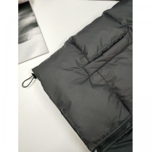 SVART KVINTERAD PUFFERJACKA RLMPC0016N