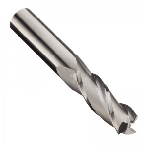 Carbide Square Nose End Mill, Inch, obelagd (ljus) ytbehandling, grovbearbetning och klippning, 30 graders spiral, 3 flöjter, 3 \