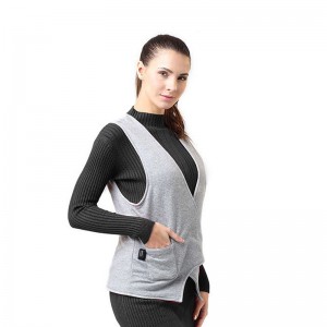 Uppvärmd väststorlek Justerbart batteri Elektrisk varmväst för vandring Camping utomhus