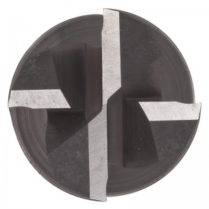 Karbid Micro Square Nose End Mill, obelagd (ljus) finish, 30 grader helix, 4 flöjter, 1,5 \