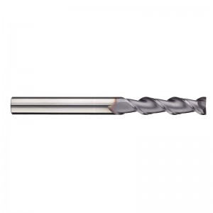 Carbide Square Nose End Mill, Inch, TiCN Finish, Finishing Cut, 45 grader Helix, 2 flöjter, 1,5 \