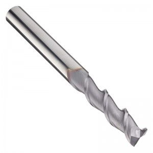 Carbide Square Nose End Mill, Inch, TiCN Finish, Finishing Cut, 45 grader Helix, 2 flöjter, 1,5 \