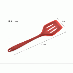 Silikon köksredskap genomskinlig silikon kruka spade hög temperatur non-stick gryta special läckage spade silikon nötkött stek spade stekespade