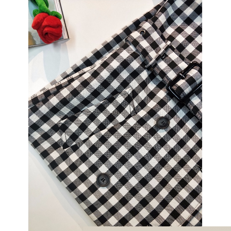 LADIES LONGLINE CHECK JACKET RLWJ0006