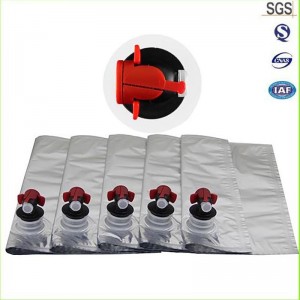 Kinesiska leverantörsgrossister 3L 5L Aluminiumfoliepåse vinpåse i låda