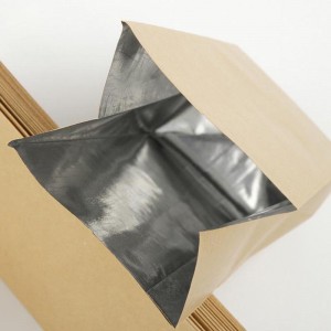 OEM-fabrikspris Högkvalitativ sidoknopp kaffe Tepåsar Kraftpapper Matförpackningspåsar