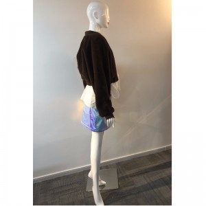 LADIES BROWN SHORT FUR COAT RLWF0001