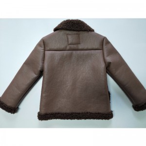 BARNS BRUN PU JACKA RLCPJ0001N