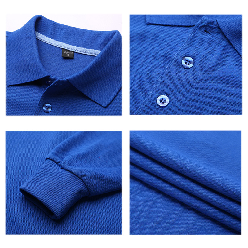 # TC-Regular Fit Bomull Långärmad Solid Polo-skjortor i golf