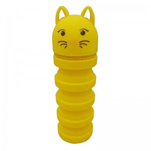 Silikon penna väska anpassad dragkedja rolig penna etui