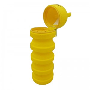 Silikon penna väska anpassad dragkedja rolig penna etui