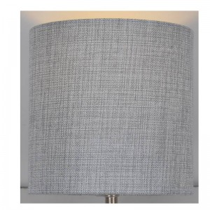 modern vägglampa med tygskärm
