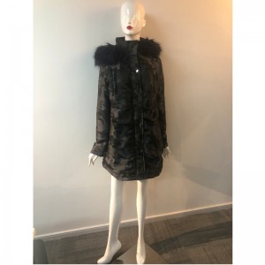 LADIES 'CAMO HOODED COAT RLWPC0040