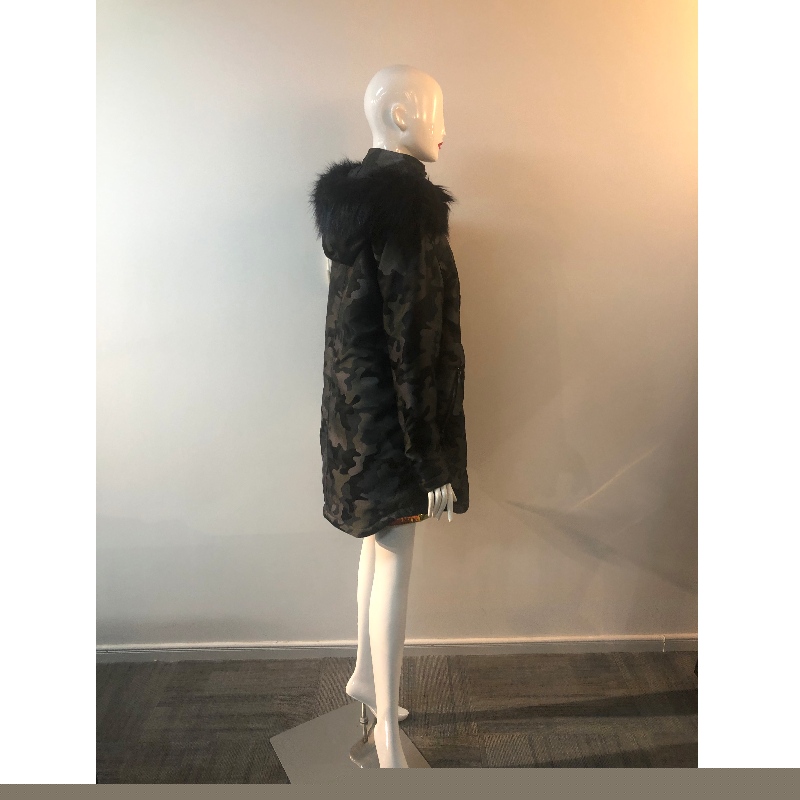 LADIES 'CAMO HOODED COAT RLWPC0040