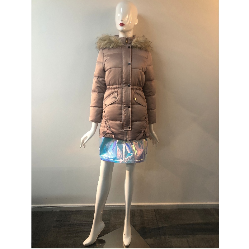 LADIES CHAMPAGNE PUFFER COAT RLWPC0067