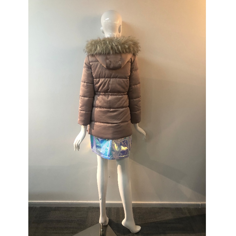 LADIES CHAMPAGNE PUFFER COAT RLWPC0067