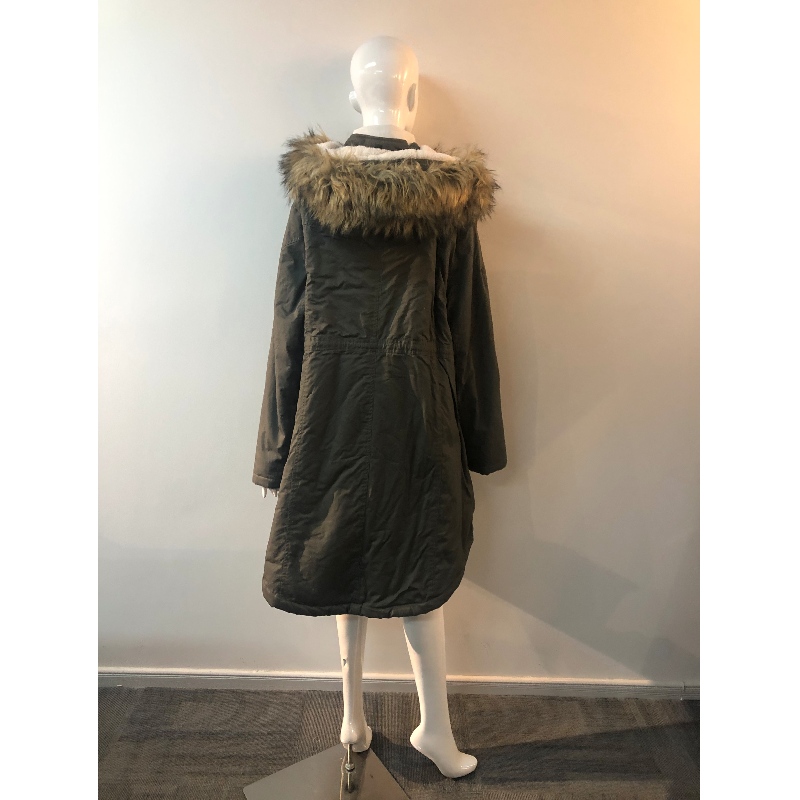 LADIES MÖRKGRÅ PADDED COAT RLWPC0071