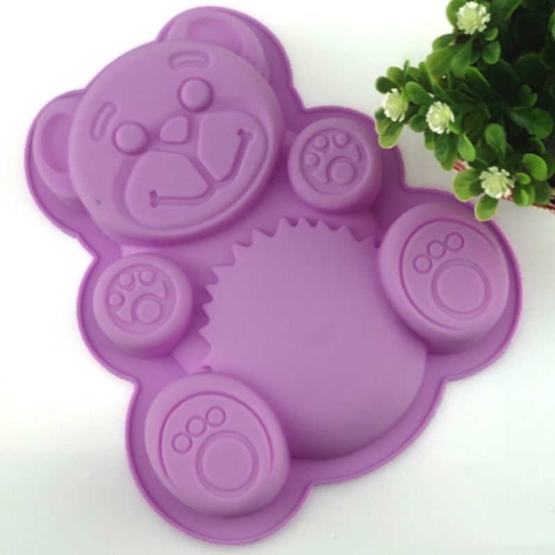 Silikon småbär tårta mögel enda stor rosor tårta mögel enda hål stor blomma bakplatta DIY bakverktyg