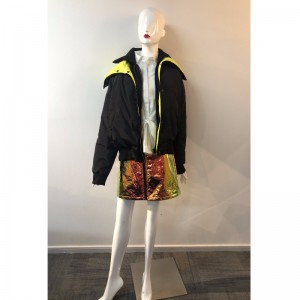 LADIES WIDE-COLLAR PUFFER COAT RLWPC0084