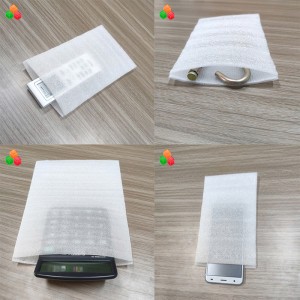 Anpassad transparent stötsäker vattentät antistatisk epe-skumpåse PE PO-filmförtjockning av expanderad polyetenförpackningspåse