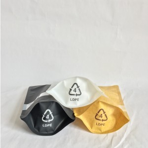 Återvinningsbar PET / PE hög barriärs upp-dragkedja för matförpackning med fönster