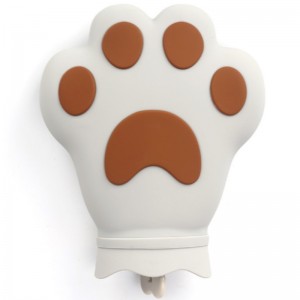 Varmvattenpåse i silikon mini antioxidantisk ull sammet varm handväska