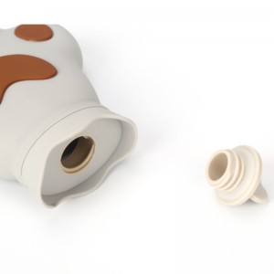 Varmvattenpåse i silikon mini antioxidantisk ull sammet varm handväska