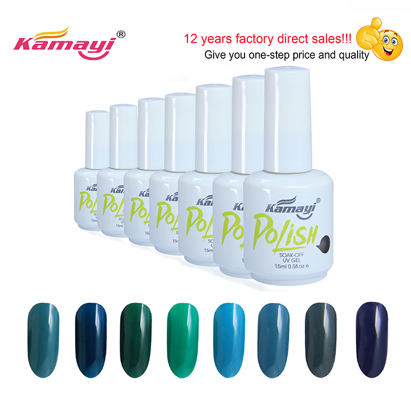 kamayi Custom Custom Hot Sales 300 färger Professionell färg Uv Gel nagellack 15 ml för naglar