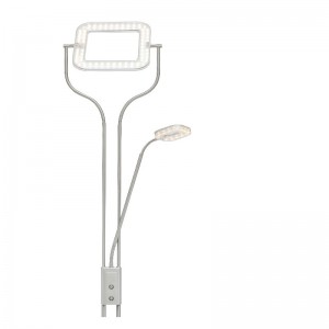 LED högspänning mor \u0026 son golvlampa med fyrkantig LED-panel