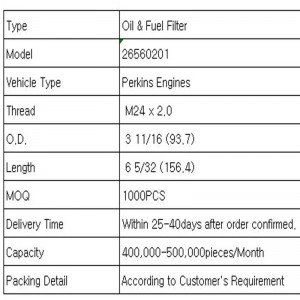 Olja \u0026 bränslefilter