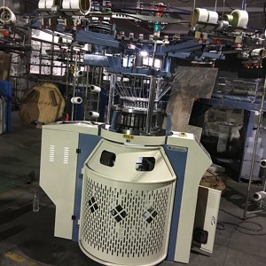 Body Size Single Jersey Circular Sticking Machine Liten diameter stickmaskin