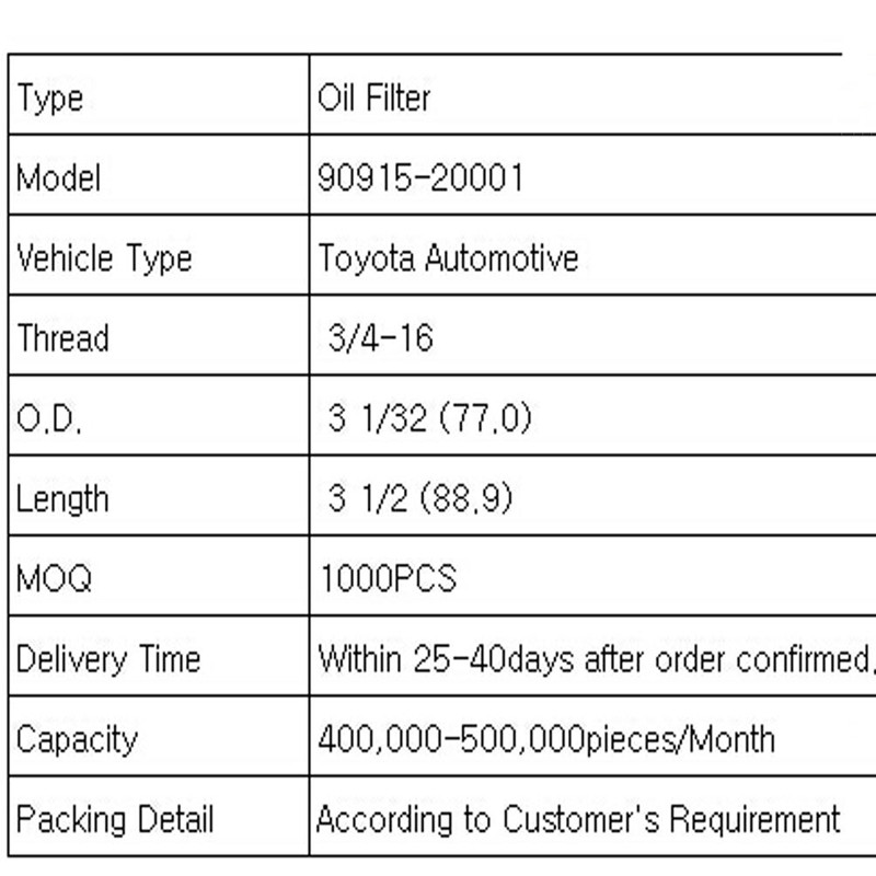 oljefilter (Toyota automobil)