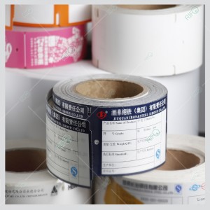 Utmärkt färgmättnad stålstång hänga taggar hög temperatur taggar