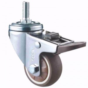 Ljus- kromat hölje med mjukt slitbanehjul TPR