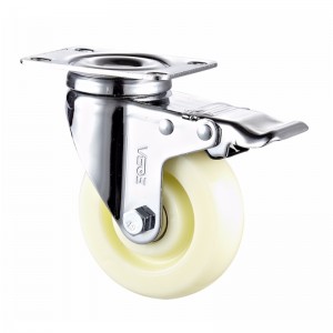 Medium duty- Zink-platinerat hölje med PP-hjul