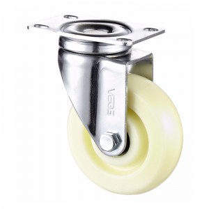 Medium duty- Zink-platinerat hölje med PP-hjul