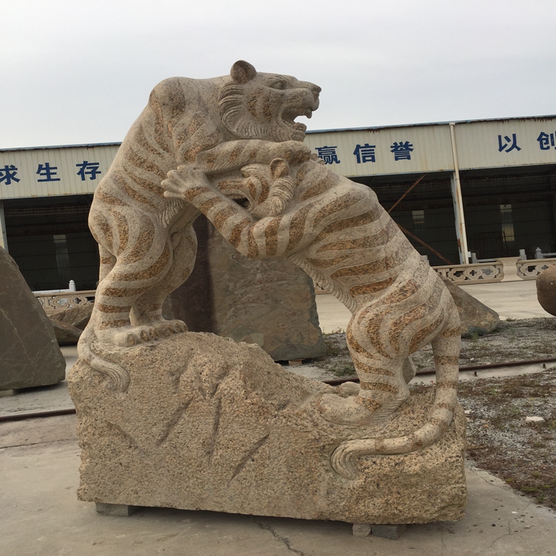 Stora tiger i stor skala Stenutskärningar och skulpturer Naturligt rent handverk Konstverk