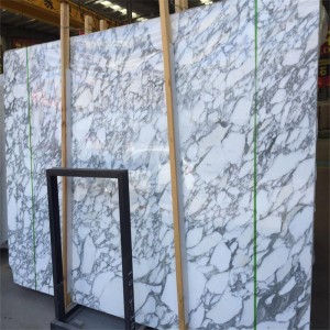 Bianco arabescato vit marmorplatta