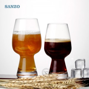Sanzo Advertising Beer Glass med handtag Anpassad etsad logo Beer Can Glass Pepsi Beer Glass