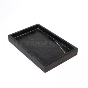 Högkvalitativ serveringsbricka i svart rektangel