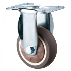 Light Duty - Förkromad hölje med mjuk slitbana TPR-hjul 14