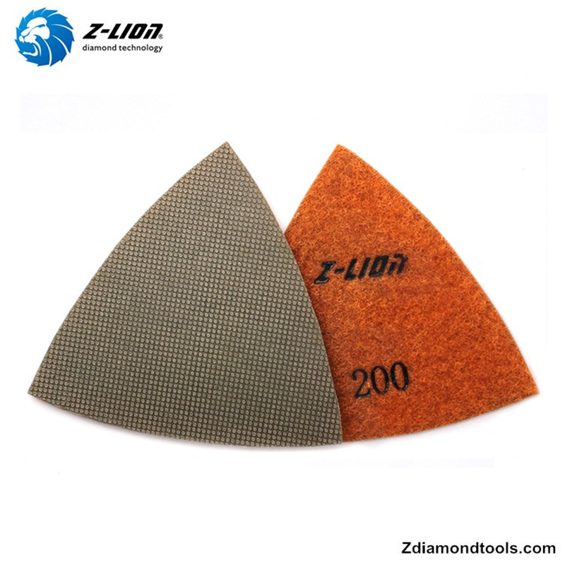 ZL-123ET elektropläterade triangelplattor för triangel för betonggolv