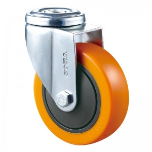 Medium Duty - Förkromad hölje med gult Diamand TPE-hjul